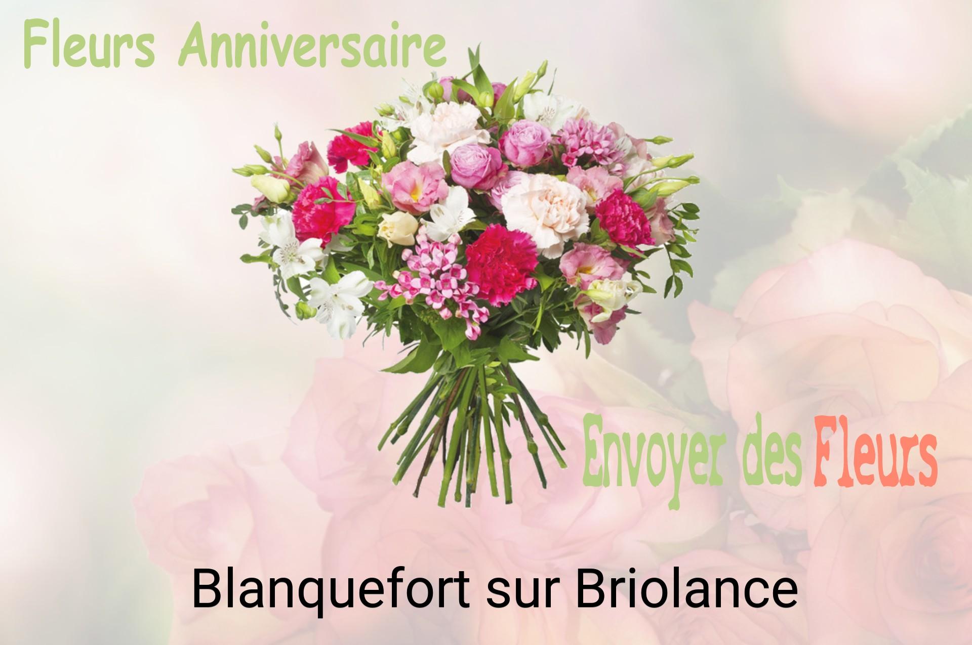 Bouquet de fleurs d’anniversaire livré à Blanquefort-sur-Briolance