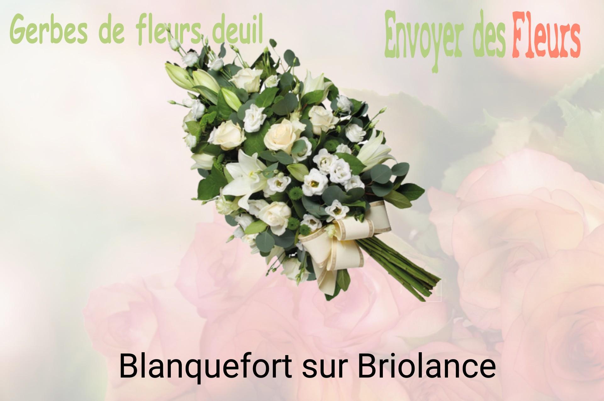 Gerbe de fleurs de deuil livrée à Blanquefort-sur-Briolance